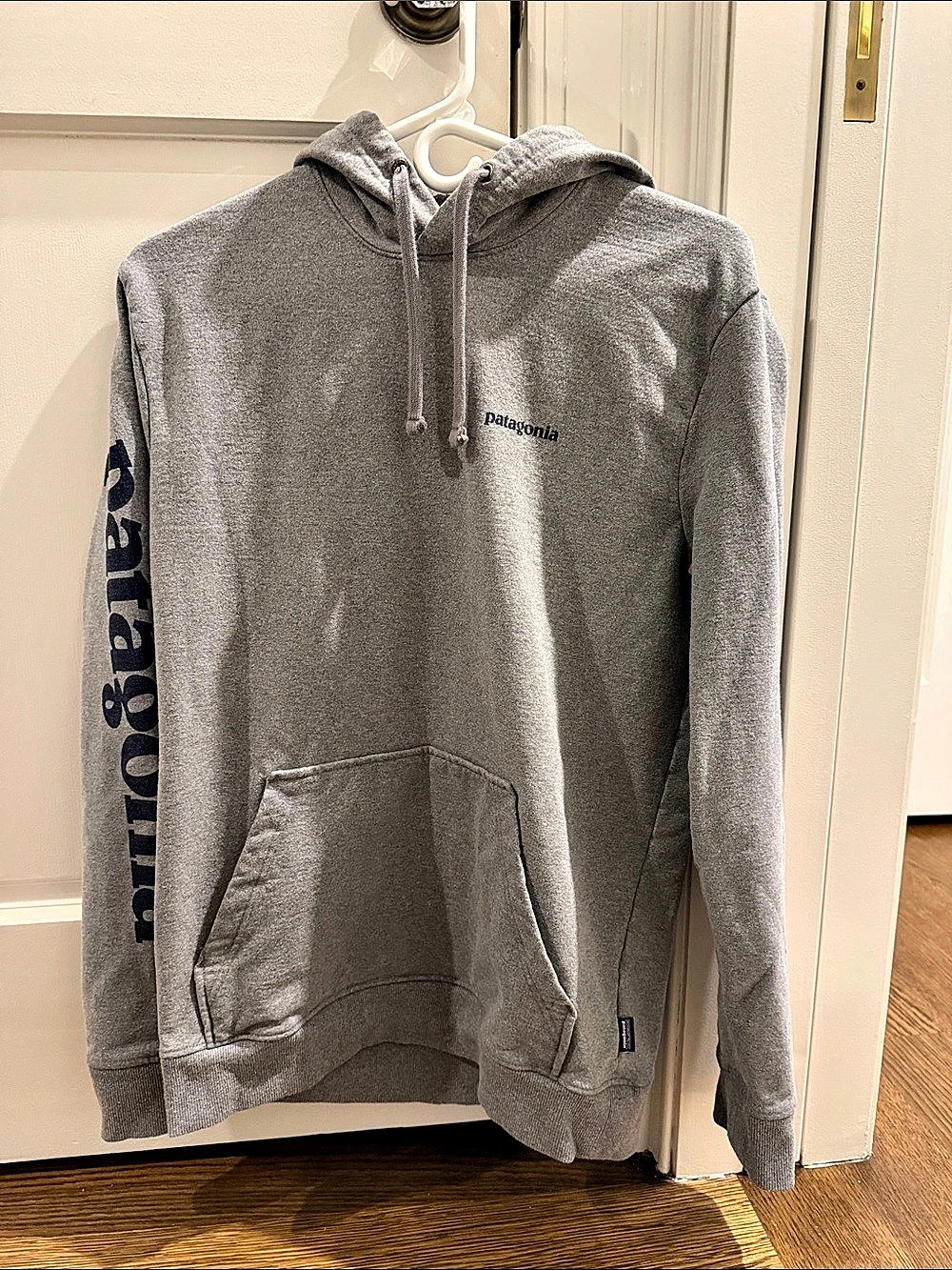 Patagonia Text Logo Uprisal Hoody Gray Medium